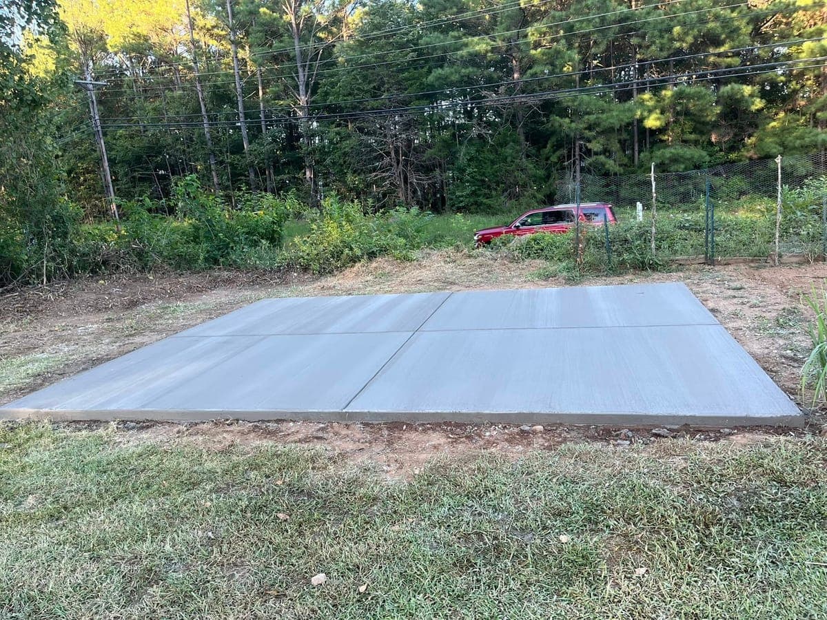 Concrete Shed Slab in Apex, NC — Local Concrete Contractor.