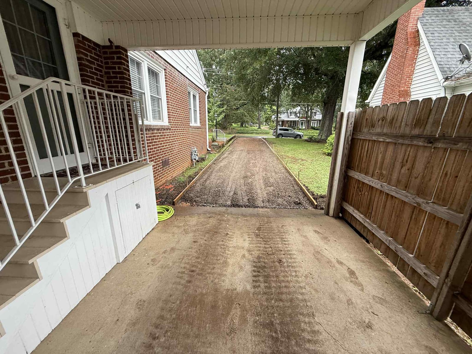 Driveway Revamp — before